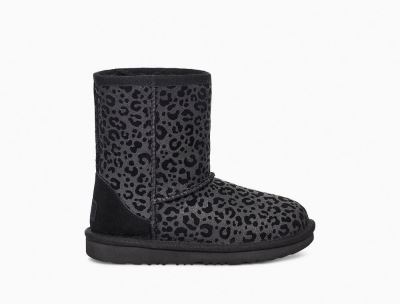 UGG Classic II Glitter Leopard Boots for Toddlers - Black India